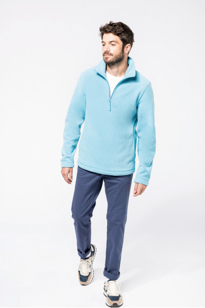 Veste micropolaire col Zippé, tire zip personnalisable