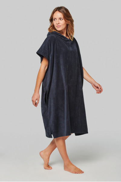 Poncho éponge à capuche  coton BIO