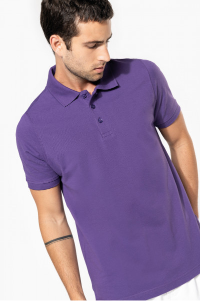 Polo piqué manches courtes homme