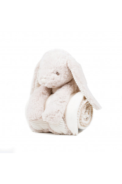 Peluche Lapin & couverture